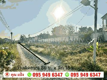 ขาย ที่ดิน 3 งาน 87 ตารางวา ในซอยหมู่บ้านนครทองปาร์ควิว2 ไทรน้อย 